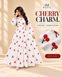 Turkish Cherry Embroidered Frock