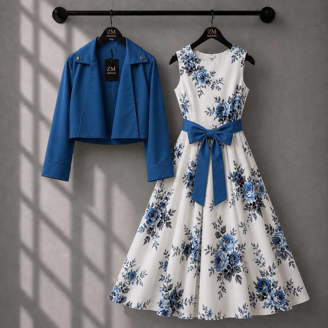 Luxe Bloom Jacket Maxi Set