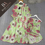 Stylish Bonanza Style 2 Piece Floral Frock with Dupatta