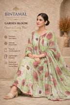Stylish Bonanza Style 2 Piece Floral Frock with Dupatta