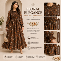 Black Beige Floral