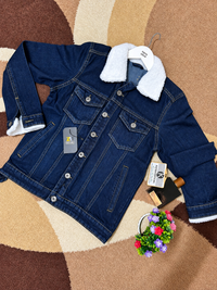 Fur-Collar Winter Denim Jacket