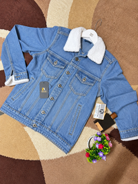 Fur-Collar Winter Denim Jacket