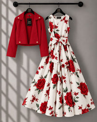 Luxe Bloom Jacket Maxi Set