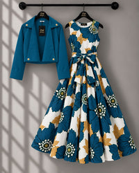 Luxe Bloom Jacket Maxi Set