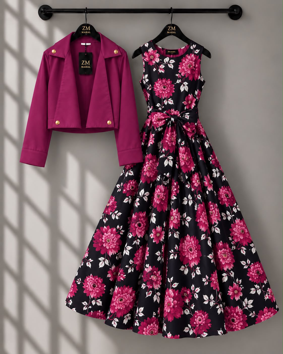 Luxe Bloom Jacket Maxi Set