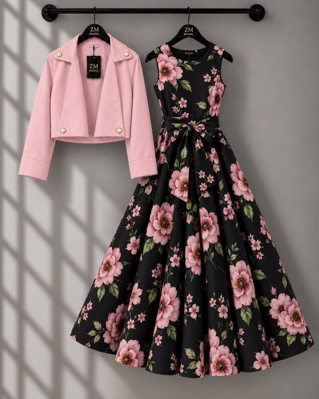 Luxe Bloom Jacket Maxi Set