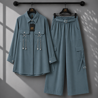 Rivaa Cargo 2-Piece Set in Maroon - women’s 2-piece outfit | KaprayOfficial
