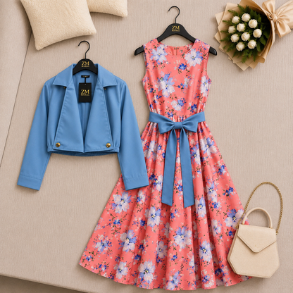 Luxe Bloom Jacket Maxi Set