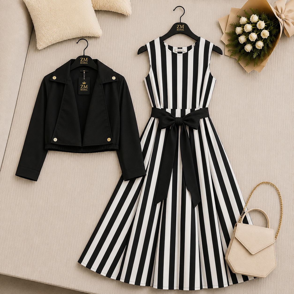 Luxe Bloom Jacket Maxi Set