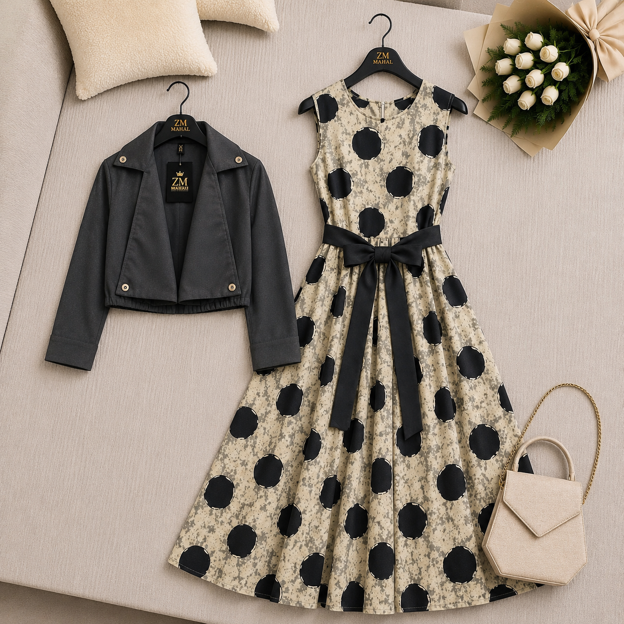 Luxe Bloom Jacket Maxi Set
