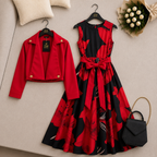 Luxe Bloom Jacket Maxi Set