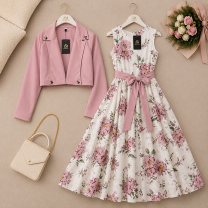Luxe Bloom Jacket Maxi Set