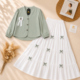 Ribbon Charm 2-Piece Skirt Set