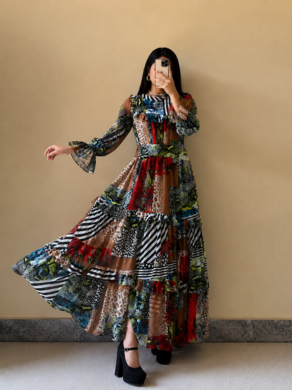 Turkish Imported Chiffon Maxi Dress
