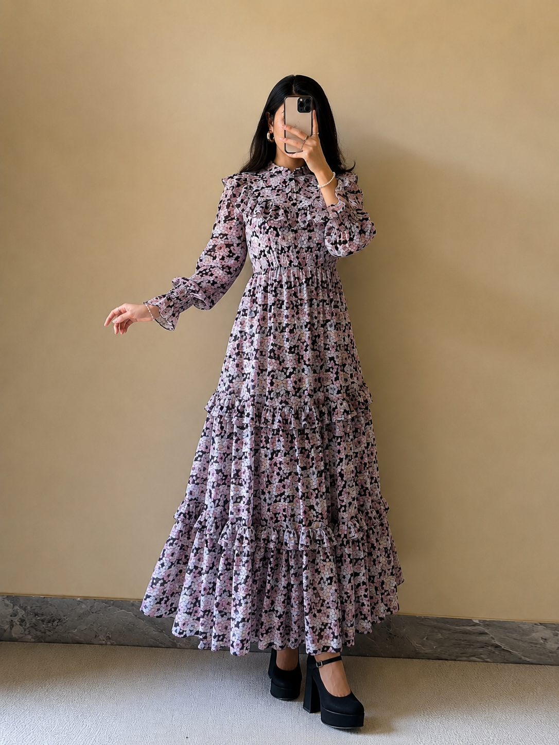 Turkish Imported Chiffon Maxi Dress