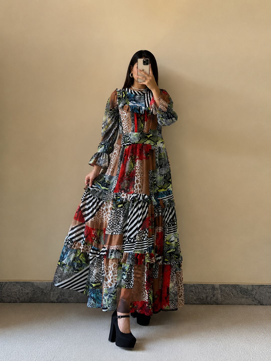 Turkish Imported Chiffon Maxi Dress
