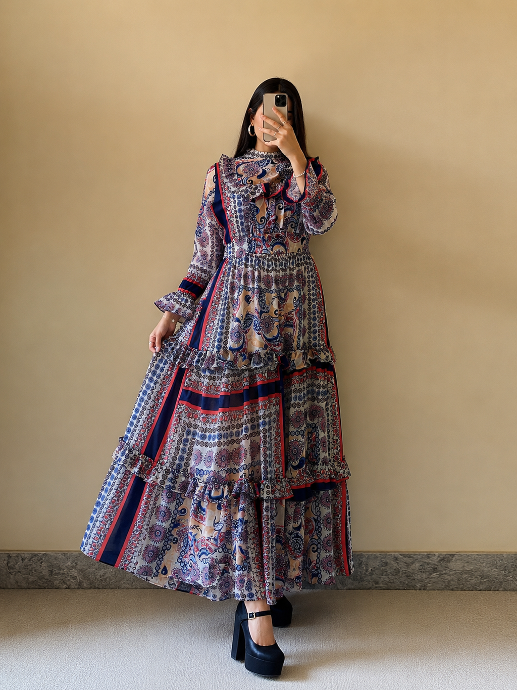 Turkish Imported Chiffon Maxi Dress