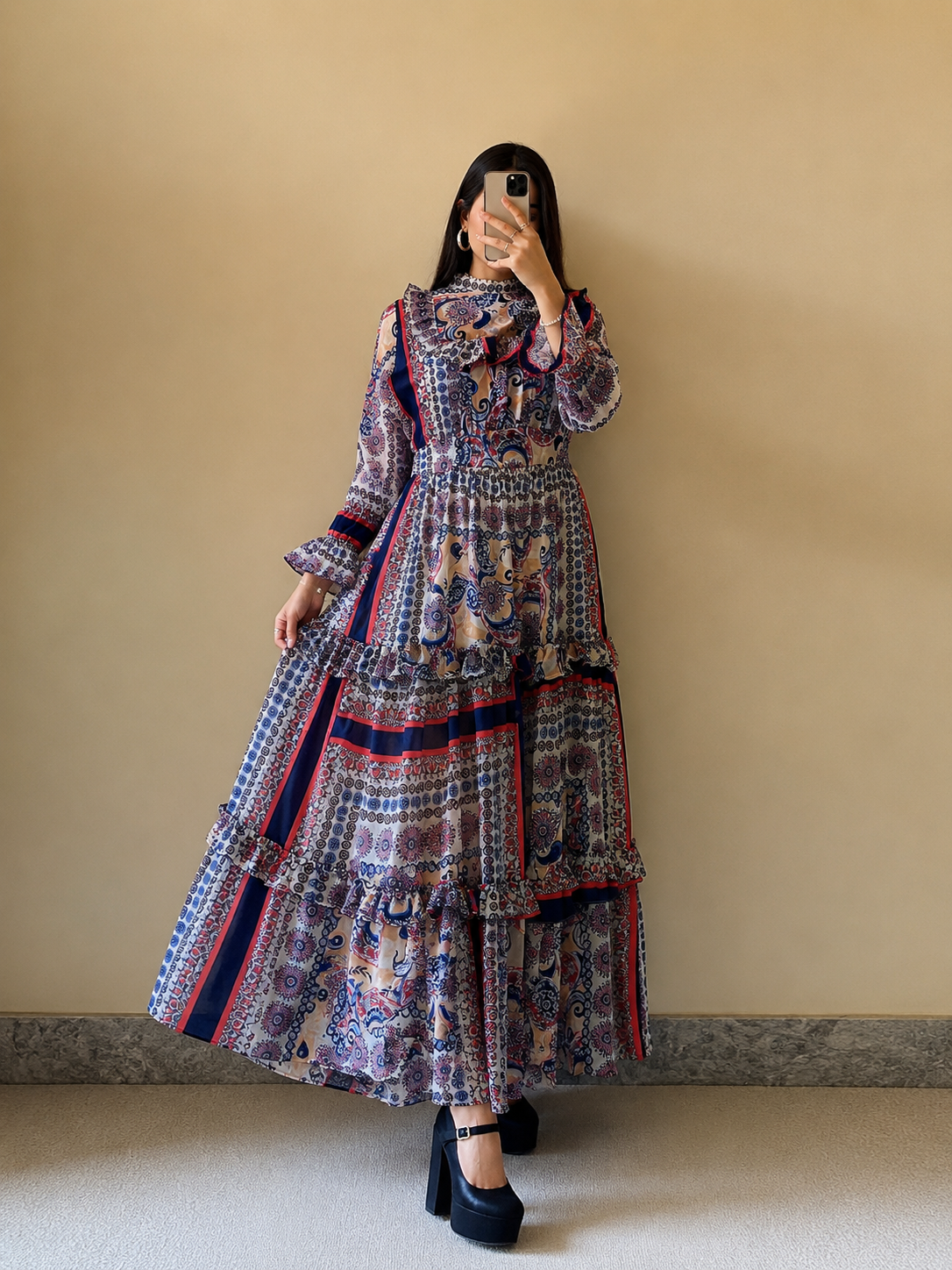 Turkish Imported Chiffon Maxi Dress