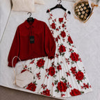 Mahal Bloom Jacket Maxi Set