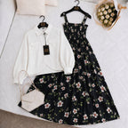 Mahal Bloom Jacket Maxi Set