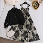 Mahal Bloom Jacket Maxi Set