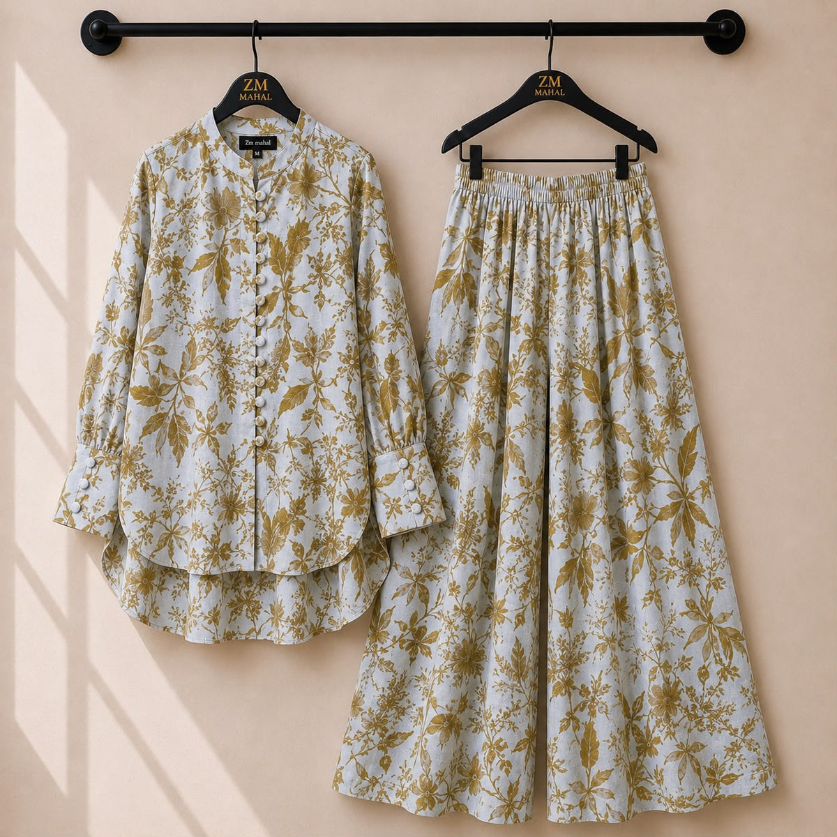 Floral Bloom Shirt & Palazzo Co-Ord Set