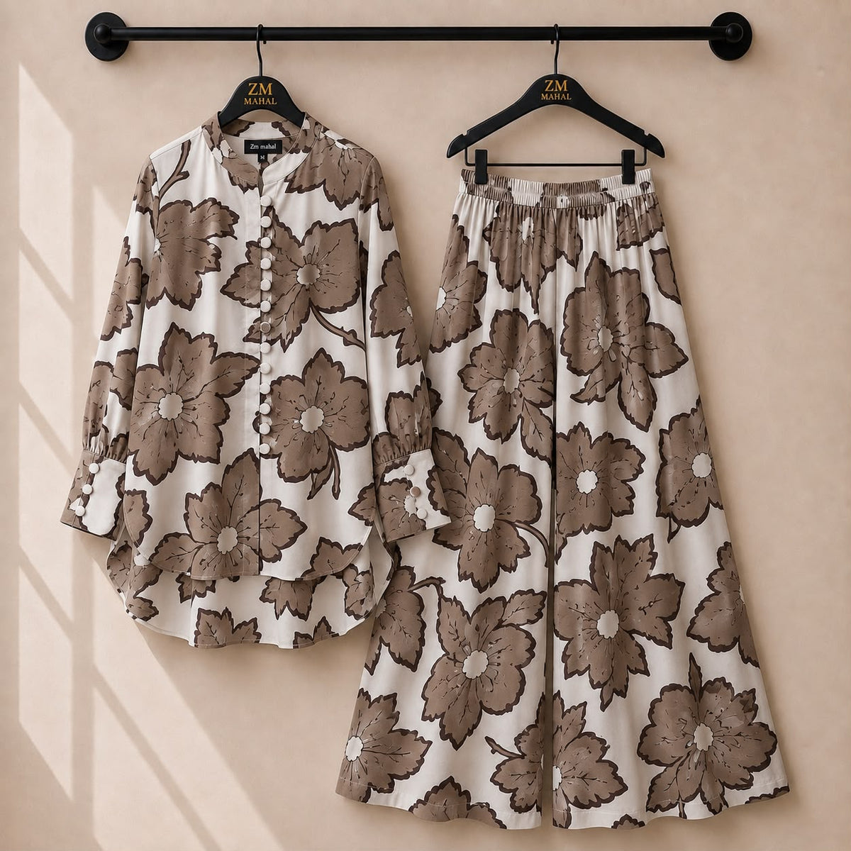 Floral Bloom Shirt & Palazzo Co-Ord Set