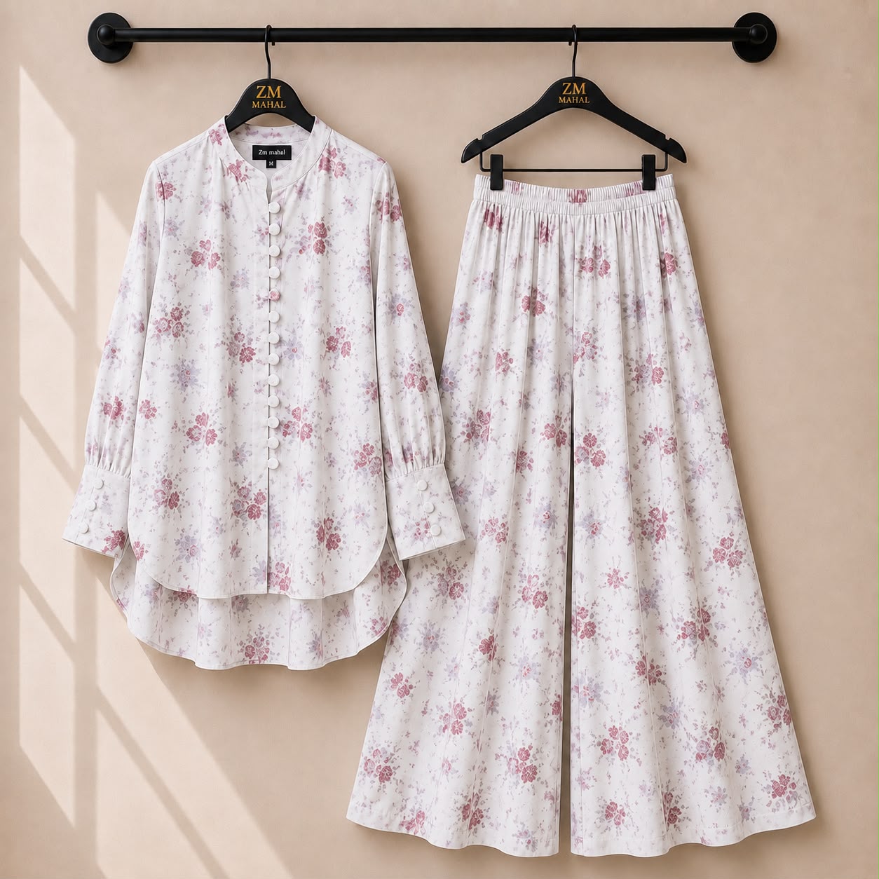 Floral Bloom Shirt & Palazzo Co-Ord Set