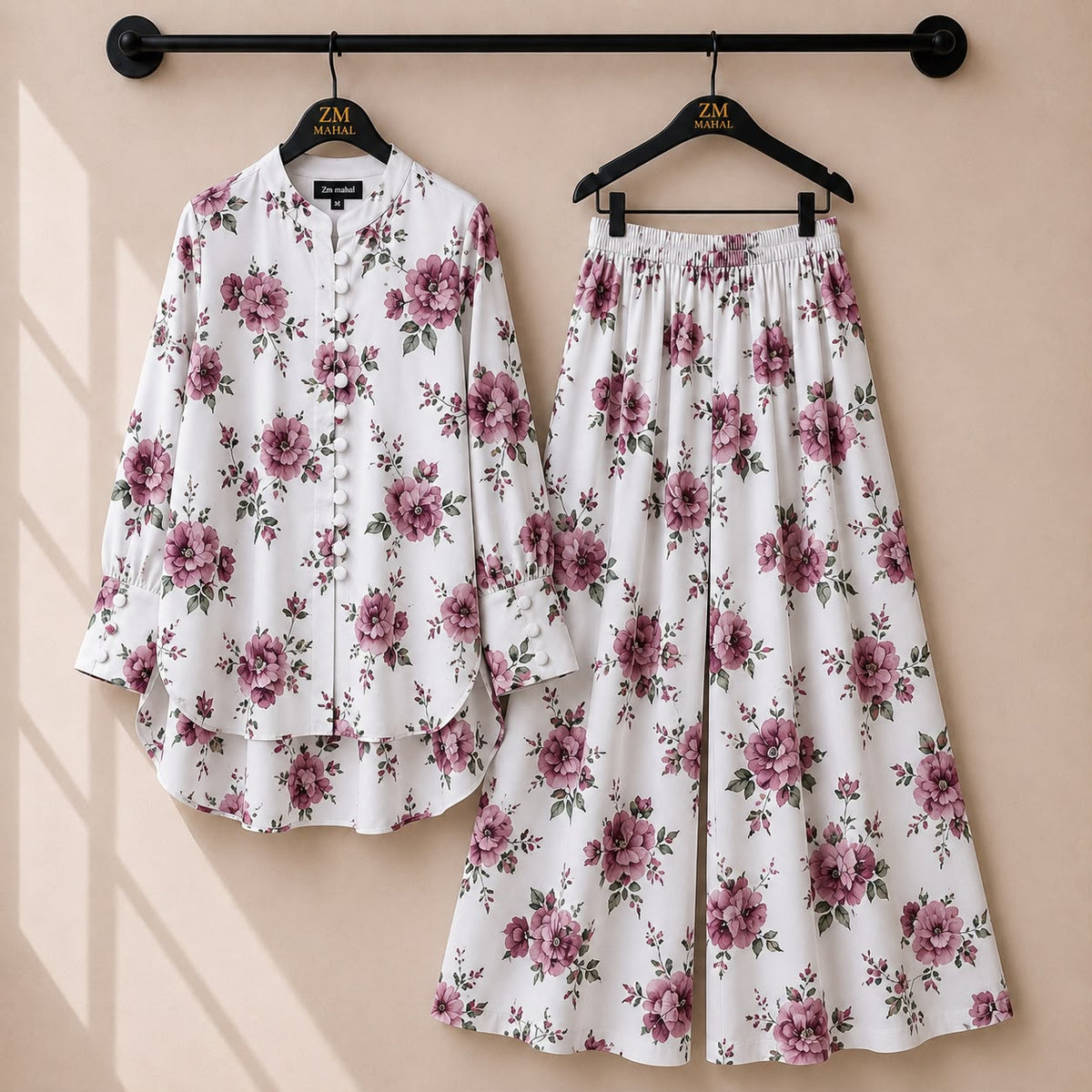 Floral Bloom Shirt & Palazzo Co-Ord Set