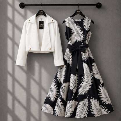 Luxe Bloom Jacket Maxi Set