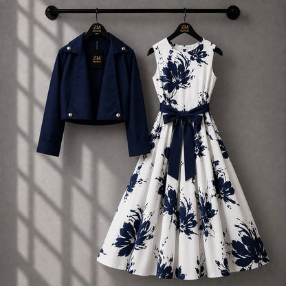 Luxe Bloom Jacket Maxi Set