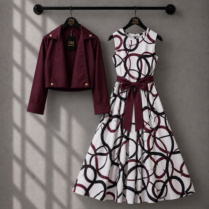 Luxe Bloom Jacket Maxi Set