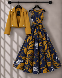 Luxe Bloom Jacket Maxi Set