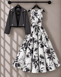 Luxe Bloom Jacket Maxi Set