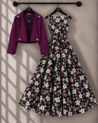 Luxe Bloom Jacket Maxi Set