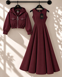 Zelya Turkish Frock & Coat Set