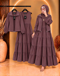 Elif Turkish Tiered Maxi & Jacket Set | ZM-036