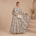 Stylish Bonanza Style 2 Piece Floral Frock with Dupatta Code-3