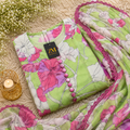 Bonanza Style 2 Piece Floral Frock with Dupatta for Women B4
