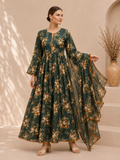 Stylish Bonanza Style 2 Piece Floral Frock with Dupatta Code-30